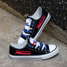 Load image into Gallery viewer, NBA Philadelphia 76ers Low Top Canvas Shoes Gift For Fans H0411