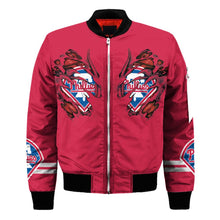 Load image into Gallery viewer, Philadelphia Phillies MLB Claws Bomber Jacket Apparel Gift For Fans L0411-021