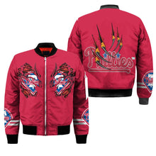 Load image into Gallery viewer, Philadelphia Phillies MLB Claws Bomber Jacket Apparel Gift For Fans L0411-021