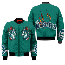 Load image into Gallery viewer, Seattle Mariners MLB Claws Bomber Jacket Apparel Gift For Fans L0411-025