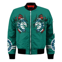 Load image into Gallery viewer, Seattle Mariners MLB Claws Bomber Jacket Apparel Gift For Fans L0411-025