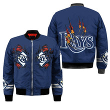 Load image into Gallery viewer, Tampa Bay Rays MLB Claws Bomber Jacket Apparel Gift For Fans L0411-027