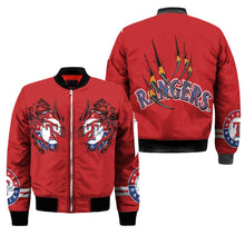Load image into Gallery viewer, Texas Rangers MLB Claws Bomber Jacket Apparel Gift For Fans L0411-028