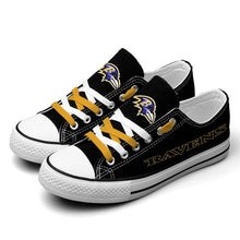 Load image into Gallery viewer, NFL Baltimore Ravens Low Top Canvas Shoes Gift For Fans H3010