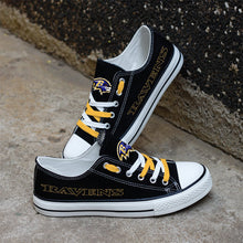 Load image into Gallery viewer, NFL Baltimore Ravens Low Top Canvas Shoes Gift For Fans H3010