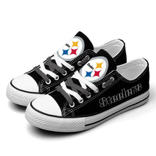Load image into Gallery viewer, NFL Pittsburgh Steelers Low Top Canvas Shoes Gift For Fans H3010
