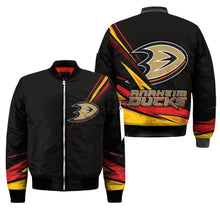 Load image into Gallery viewer, Anaheim Ducks NHL Black Bomber Jacket Apparel Gift For Fans L2910-13