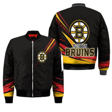 Load image into Gallery viewer, Boston Bruins NHL Black Bomber Jacket Apparel Gift For Fans L2910-11