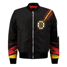 Load image into Gallery viewer, Boston Bruins NHL Black Bomber Jacket Apparel Gift For Fans L2910-11
