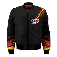 Load image into Gallery viewer, Carolina Hurricanes NHL Black Bomber Jacket Apparel Gift For Fans L2910-08