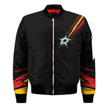 Load image into Gallery viewer, Dallas Stars NHL Black Bomber Jacket Apparel Gift For Fans L2910-04