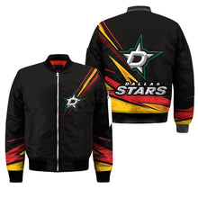 Load image into Gallery viewer, Dallas Stars NHL Black Bomber Jacket Apparel Gift For Fans L2910-04