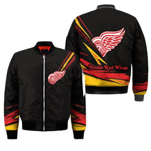 Load image into Gallery viewer, Detroit Red Wings NHL Black Bomber Jacket Apparel Gift For Fans L2910-03