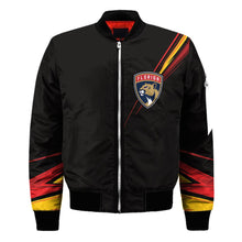 Load image into Gallery viewer, Florida Panthers NHL Black Bomber Jacket Apparel Gift For Fans L2910-01