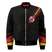 Load image into Gallery viewer, New Jersey Devils NHL Black Bomber Jacket Apparel Gift For Fans L2910-27