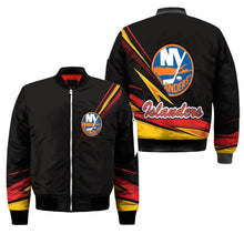 Load image into Gallery viewer, New York Islanders NHL Black Bomber Jacket Apparel Gift For Fans L2910-26