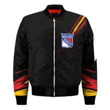 Load image into Gallery viewer, New York Rangers NHL Black Bomber Jacket Apparel Gift For Fans L2910-25