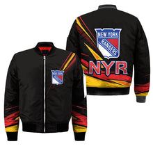 Load image into Gallery viewer, New York Rangers NHL Black Bomber Jacket Apparel Gift For Fans L2910-25