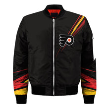 Load image into Gallery viewer, Philadelphia Flyers NHL Black Bomber Jacket Apparel Gift For Fans L2910-23