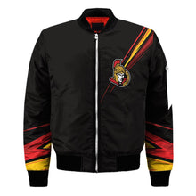 Load image into Gallery viewer, Ottawa Senators NHL Black Bomber Jacket Apparel Gift For Fans L2910-24