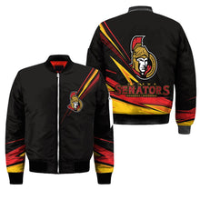 Load image into Gallery viewer, Ottawa Senators NHL Black Bomber Jacket Apparel Gift For Fans L2910-24