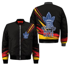 Load image into Gallery viewer, Toronto Maple Leafs NHL Black Bomber Jacket Apparel Gift For Fans L2910-18