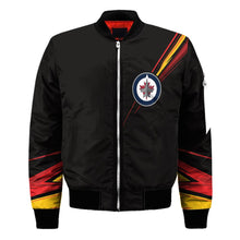 Load image into Gallery viewer, Winnipeg Jets NHL Black Bomber Jacket Apparel Gift For Fans L2910-14