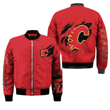 Load image into Gallery viewer, Calgary Flames NHL Bomber Jacket Apparel Gift For Fans L2910-25