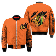 Load image into Gallery viewer, Chicago Blackhawks NHL Bomber Jacket Apparel Gift For Fans L2910-23