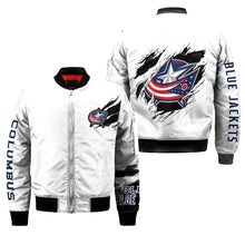Load image into Gallery viewer, Columbus Blue Jackets NHL Bomber Jacket Apparel Gift For Fans L2910-21