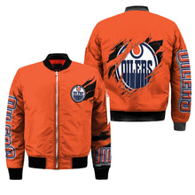 Load image into Gallery viewer, Edmonton Oilers NHL Bomber Jacket Apparel Gift For Fans L2910-19