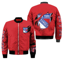Load image into Gallery viewer, New York Rangers NHL Bomber Jacket Apparel Gift For Fans L2910-11