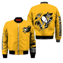 Load image into Gallery viewer, Pittsburgh Penguins NHL Bomber Jacket Apparel Gift For Fans L2910-08