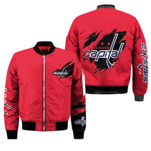 Load image into Gallery viewer, Washington Capitals NHL Bomber Jacket Apparel Gift For Fans L2910-02
