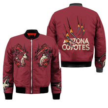 Load image into Gallery viewer, Arizona Coyotes NHL Claws Bomber Jacket Apparel Gift For Fans L0411-04