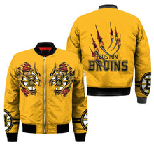 Load image into Gallery viewer, Boston Bruins NHL Claws Bomber Jacket Apparel Gift For Fans L0411-03