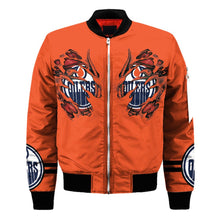 Load image into Gallery viewer, Edmonton Oilers NHL Claws Bomber Jacket Apparel Gift For Fans L0411-25