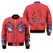 Load image into Gallery viewer, New York Rangers NHL Claws Bomber Jacket Apparel Gift For Fans L0411-17