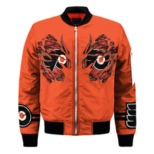 Load image into Gallery viewer, Philadelphia Flyers NHL Claws Bomber Jacket Apparel Gift For Fans L0411-15