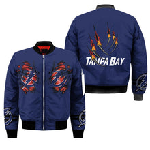 Load image into Gallery viewer, Tampa Bay Lightning NHL Claws Bomber Jacket Apparel Gift For Fans L0411-11