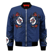 Load image into Gallery viewer, Winnipeg Jets NHL Claws Bomber Jacket Apparel Gift For Fans L0411-06