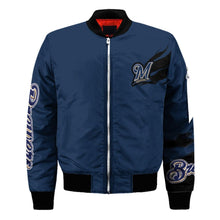 Load image into Gallery viewer, Milwaukee Brewers MLB Bomber Jacket Apparel Gift For Fans L2910-14