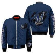 Load image into Gallery viewer, Milwaukee Brewers MLB Bomber Jacket Apparel Gift For Fans L2910-14