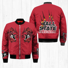 Load image into Gallery viewer, Ball State Cardinals NCAA Claws Bomber Jacket Apparel Gift For Fans L0411-235