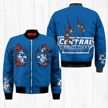 Load image into Gallery viewer, Central Connecticut Blue Devils NCAA Claws Bomber Jacket Apparel Gift For Fans L0411-218