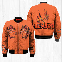 Load image into Gallery viewer, Clemson Tigers NCAA Claws Bomber Jacket Apparel Gift For Fans L0411-211