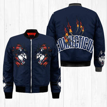Load image into Gallery viewer, Connecticut Huskies NCAA Claws Bomber Jacket Apparel Gift For Fans L0411-204