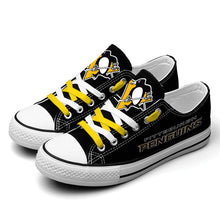 Load image into Gallery viewer, NHL Pittsburgh Penguins Low Top Canvas Shoes Gift For Fans H3010