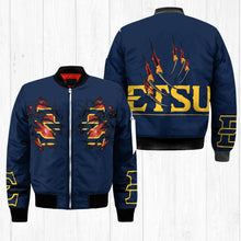 Load image into Gallery viewer, East Tennessee State Buccaneers NCAA Claws Bomber Jacket Apparel Gift For Fans L0411-193
