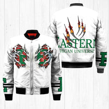 Load image into Gallery viewer, Eastern Michigan Eagles NCAA Claws Bomber Jacket Apparel Gift For Fans L0411-190